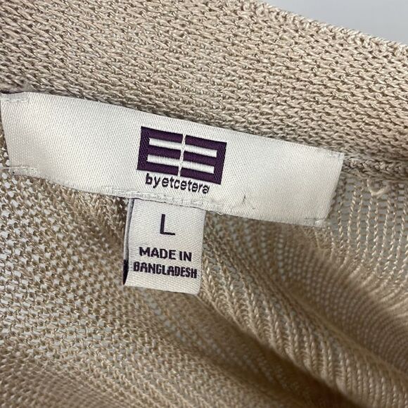 Etcetera Tan Knit Short Sleeve Vest - Picture 4 of 5